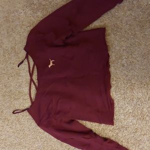 Victoria secret pink cropped pullover